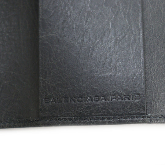 BALENCIAGA Key case Key holder  285377 Main: Leather gray Classic Continental mens Used Authentic