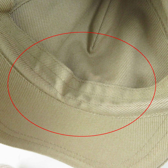 MIUMIU cap 5HC179 Main: 100% cotton beige Women M Used Authentic