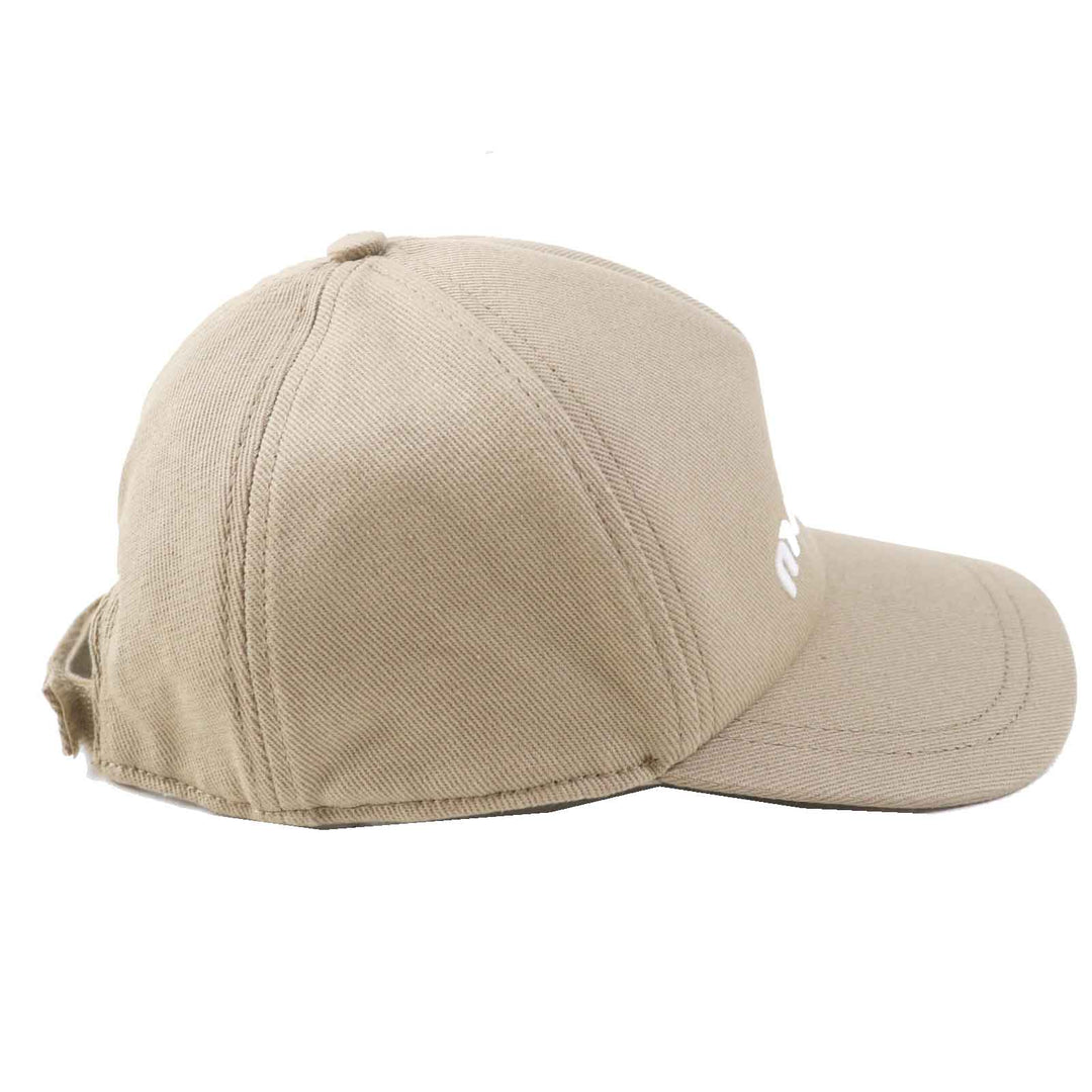 MIUMIU cap 5HC179 Main: 100% cotton beige Women M Used Authentic