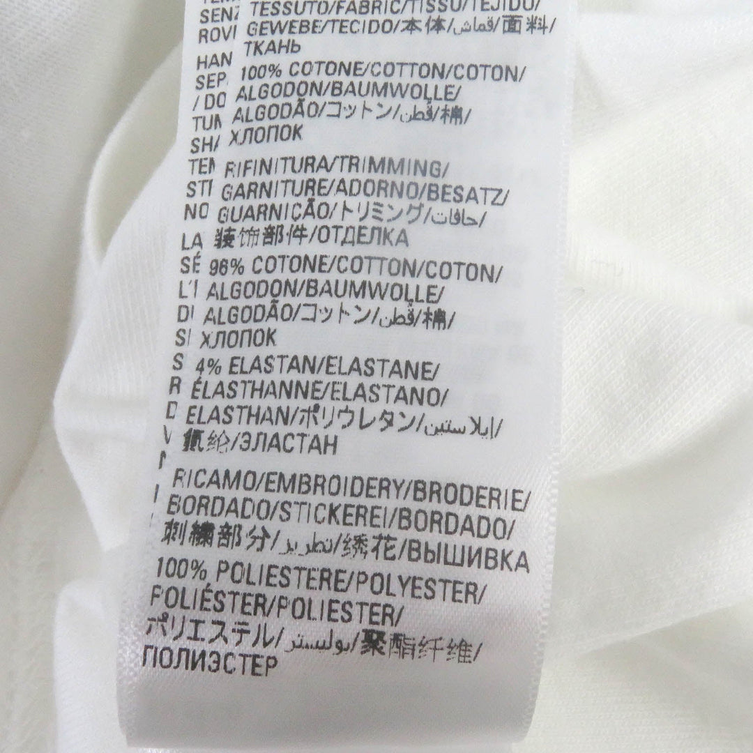 BALENCIAGA Short sleeve T-shirt 731369 Main: 100% cotton, Part: 96% cotton, Part: 4% polyurethane, Part: 100% polyester white Performance Logo Aditas Collaboration mens 1 Used Authentic