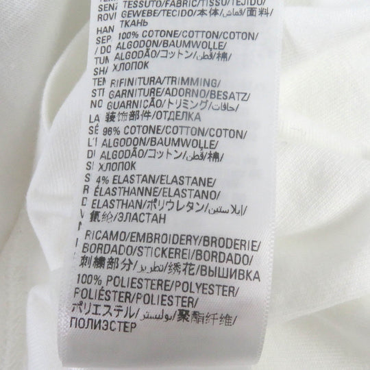 BALENCIAGA Short sleeve T-shirt 731369 Main: 100% cotton, Part: 96% cotton, Part: 4% polyurethane, Part: 100% polyester white Performance Logo Aditas Collaboration mens 1 Used Authentic
