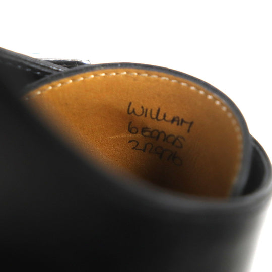 John Lobb Leather shoes 9795 Main: Leather black WILLIAM mens 6 Used Authentic