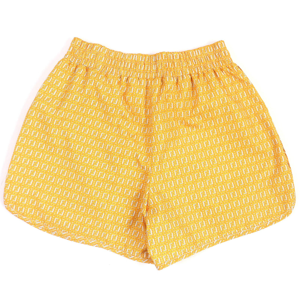 FENDI Shorts FAB230 Main: 100% polyester Orange mens S Used Authentic