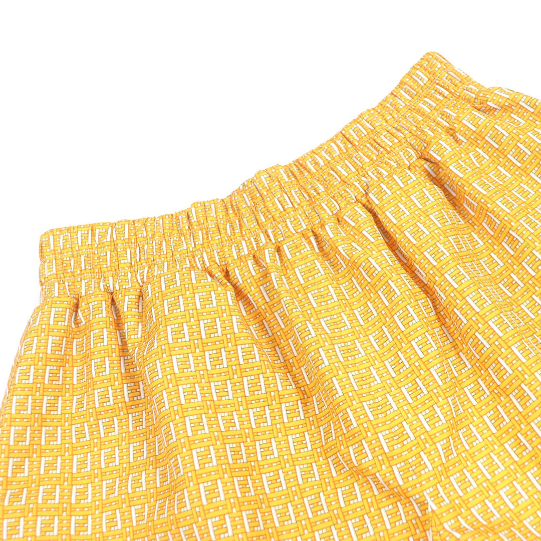 FENDI Shorts FAB230 Main: 100% polyester Orange mens S Used Authentic