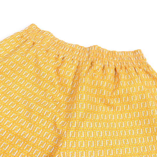FENDI Shorts FAB230 Main: 100% polyester Orange mens S Used Authentic
