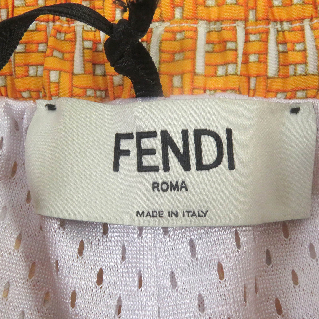 FENDI Shorts FAB230 Main: 100% polyester Orange mens S Used Authentic