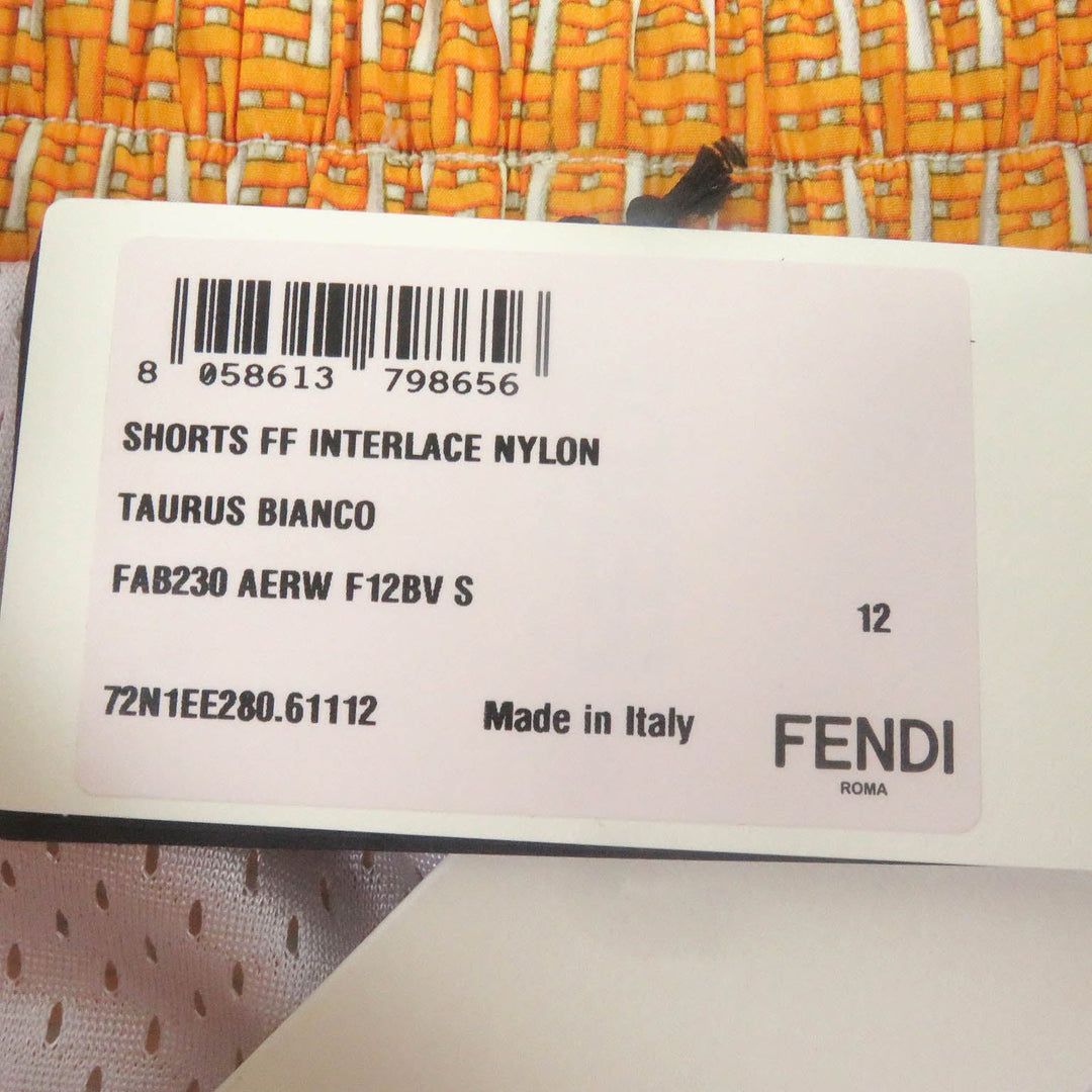 FENDI Shorts FAB230 Main: 100% polyester Orange mens S Used Authentic