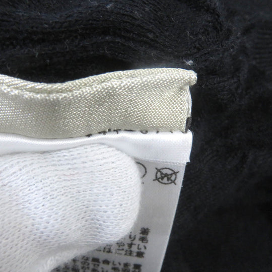 HERMES Short sleeve knit Main: 100% wool Navy Jeu de points harnais mens S Used Authentic