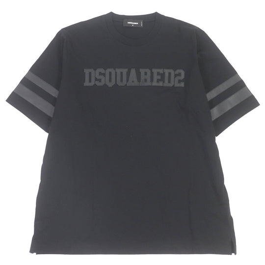 DSQUARED2 Short sleeve T-shirt S74GD1256 Main: 100% cotton black mens M Used Authentic