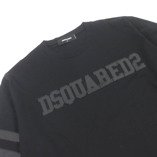 DSQUARED2 Short sleeve T-shirt S74GD1256 Main: 100% cotton black mens M Used Authentic