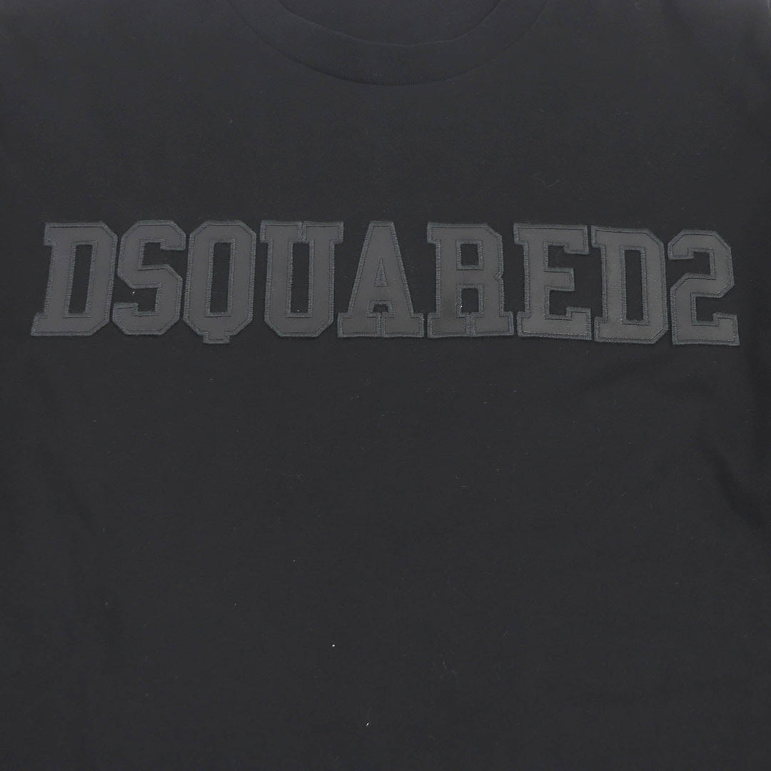 DSQUARED2 Short sleeve T-shirt S74GD1256 Main: 100% cotton black mens M Used Authentic