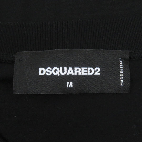 DSQUARED2 Short sleeve T-shirt S74GD1256 Main: 100% cotton black mens M Used Authentic