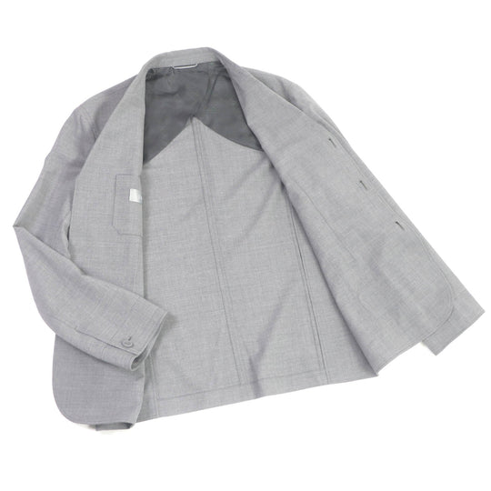 Dior HOMME tailored jacket 313C203A5725 Outer: 96% virgin wool, Outer: 4% elastane (polyurethane), Lining: 100% cupra gray mens 46 Used Authentic
