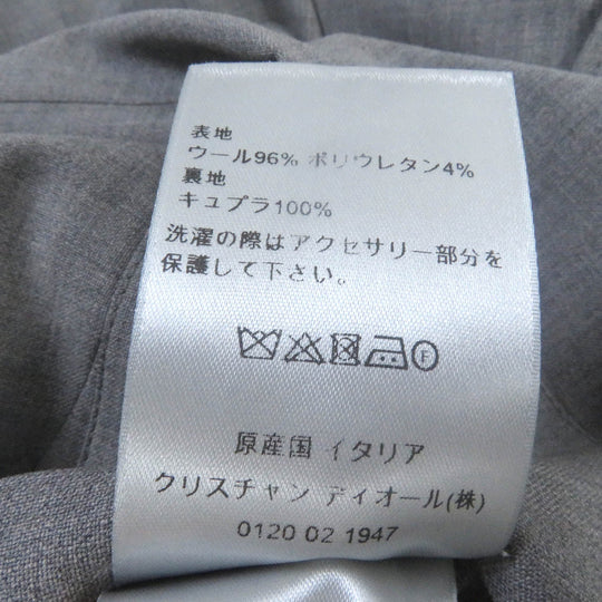 Dior HOMME tailored jacket 313C203A5725 Outer: 96% virgin wool, Outer: 4% elastane (polyurethane), Lining: 100% cupra gray mens 46 Used Authentic