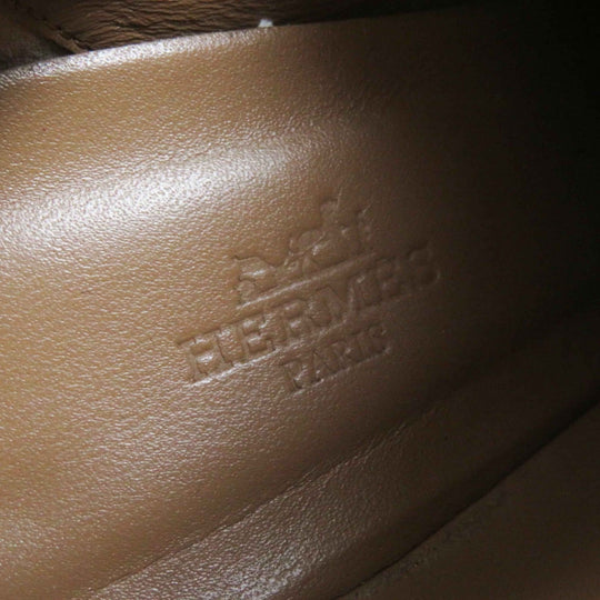 HERMES short boots Main: Leather Brown JOUEUSE Women 38 1/2 Used Authentic