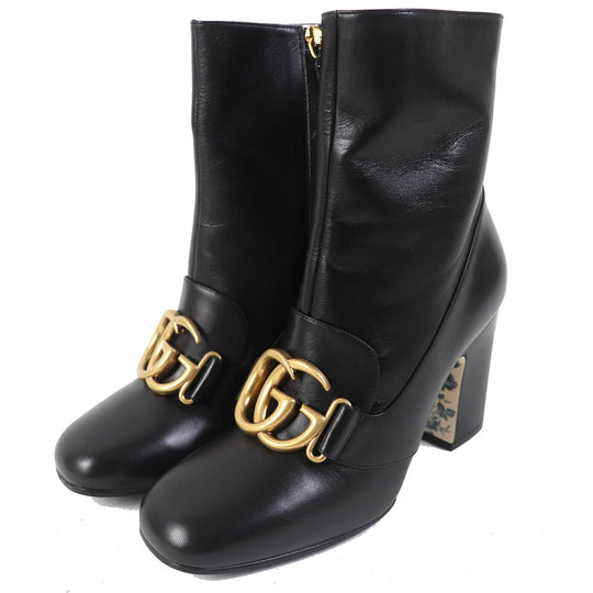 GUCCI Ankle boots 549694 Main: Leather black Women 36 1/2 Used Authentic