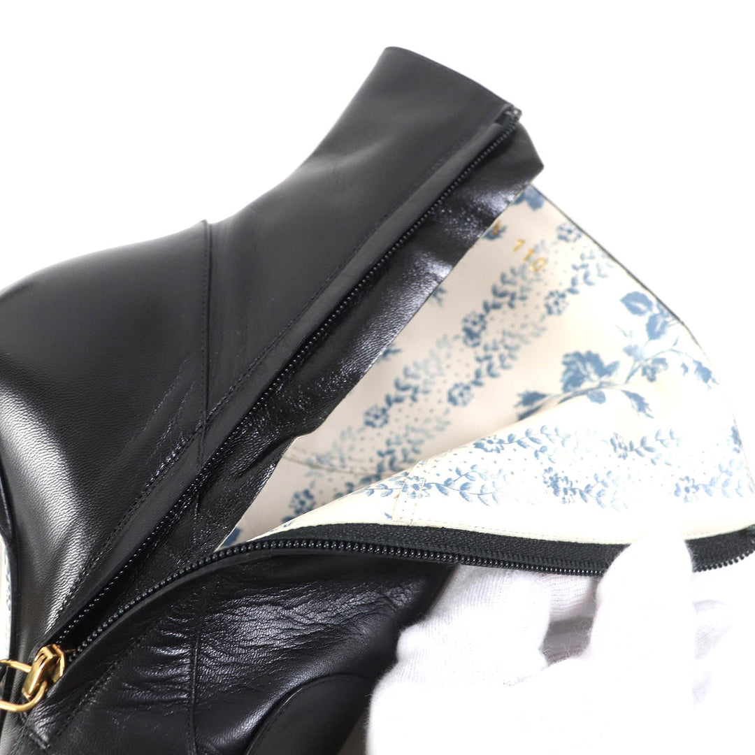 GUCCI Ankle boots 549694 Main: Leather black Women 36 1/2 Used Authentic