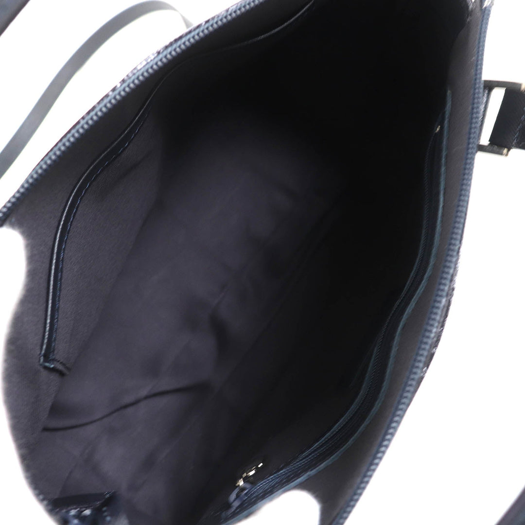 Kitamura Shoulder Bag Main: Leather Navy Women Used Authentic