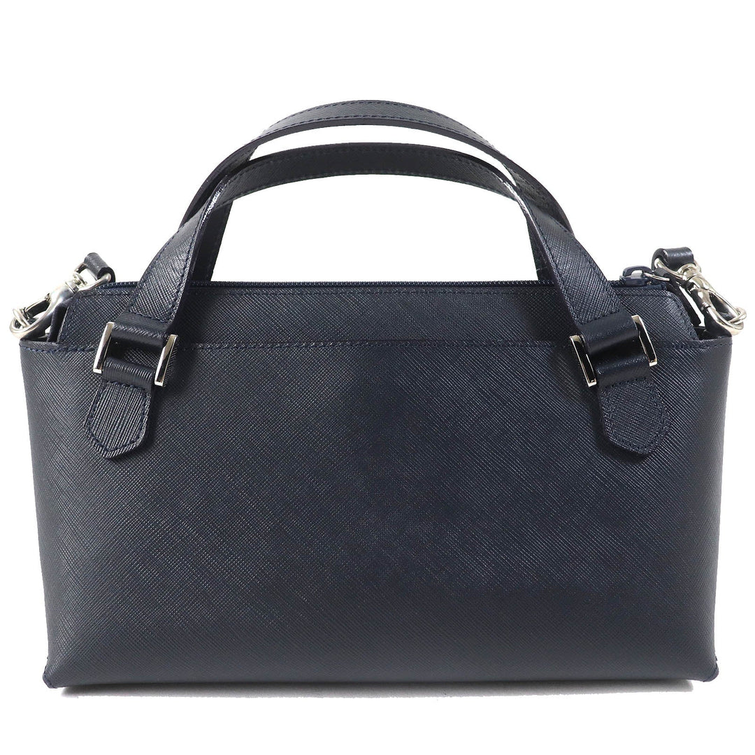 Kitamura Shoulder Bag Main: Leather Navy Women Used Authentic