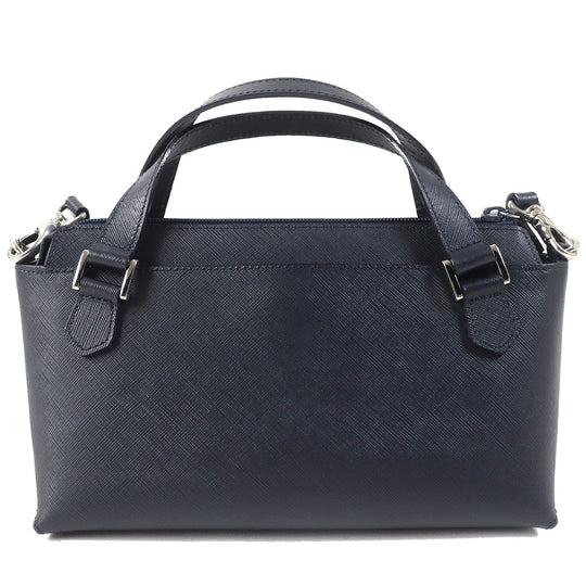 Kitamura Shoulder Bag Main: Leather Navy Women Used Authentic
