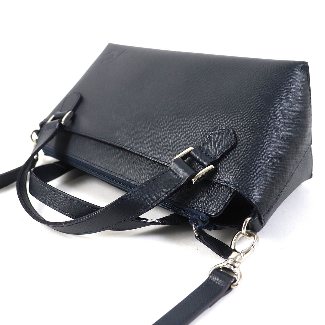 Kitamura Shoulder Bag Main: Leather Navy Women Used Authentic