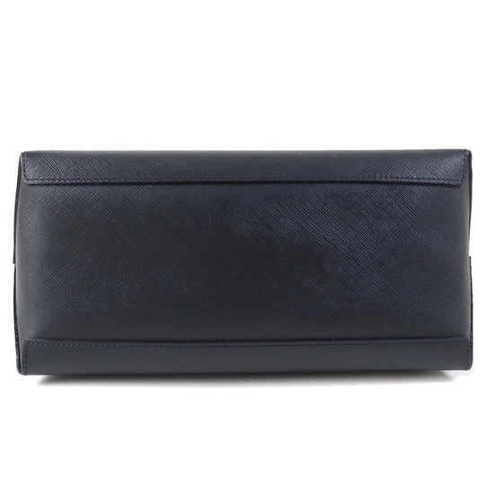 Kitamura Shoulder Bag Main: Leather Navy Women Used Authentic