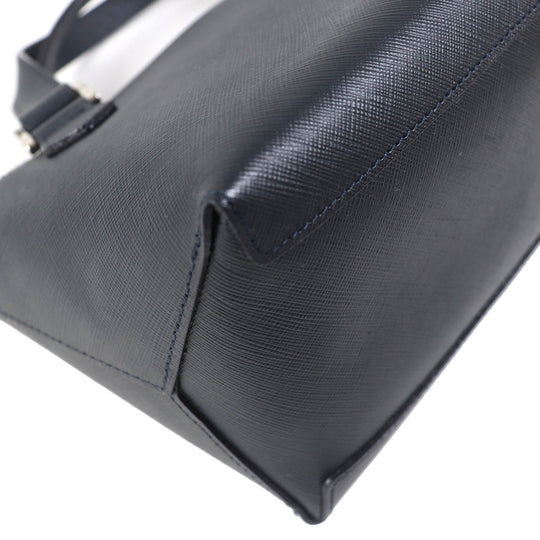 Kitamura Shoulder Bag Main: Leather Navy Women Used Authentic