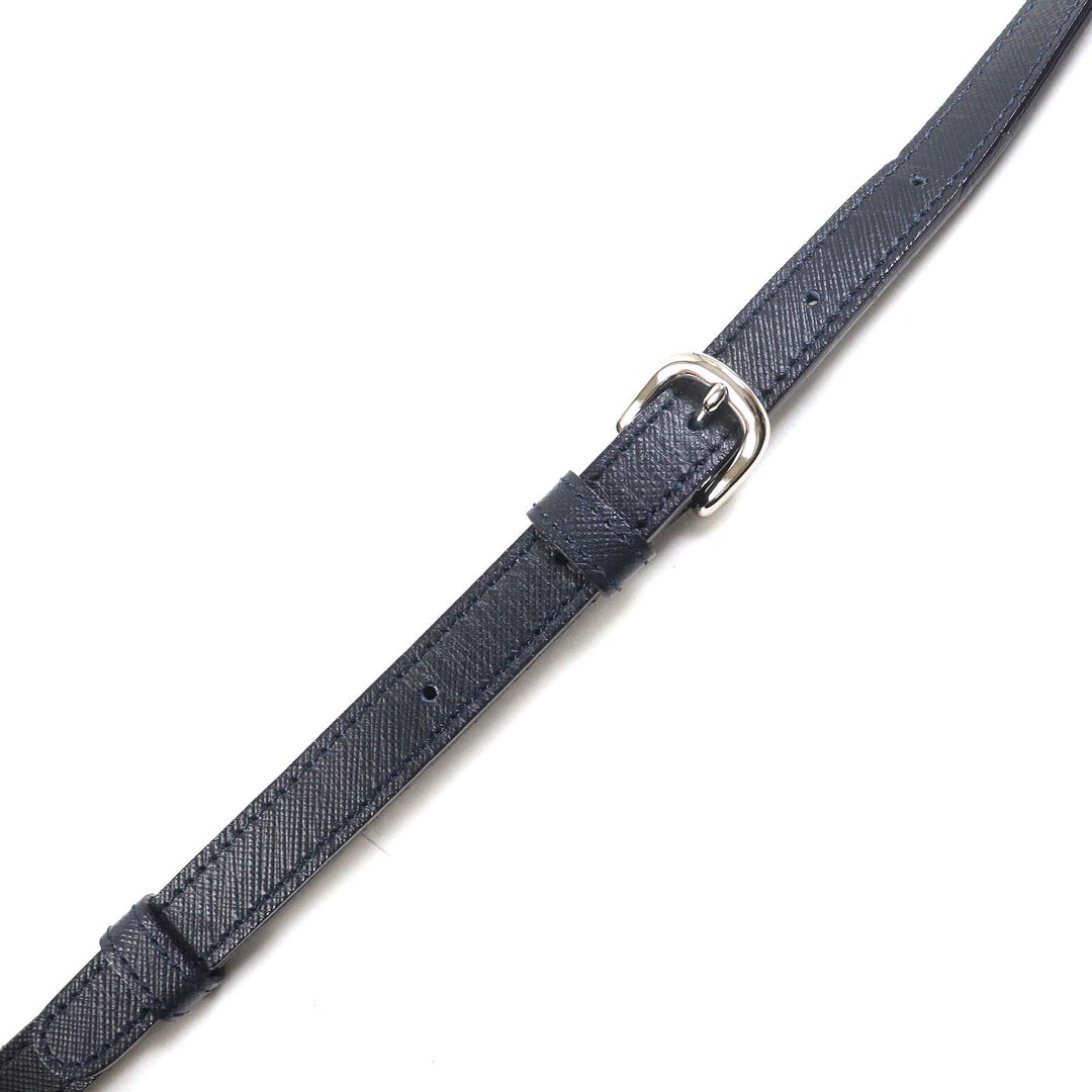Kitamura Shoulder Bag Main: Leather Navy Women Used Authentic
