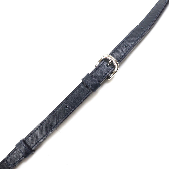 Kitamura Shoulder Bag Main: Leather Navy Women Used Authentic