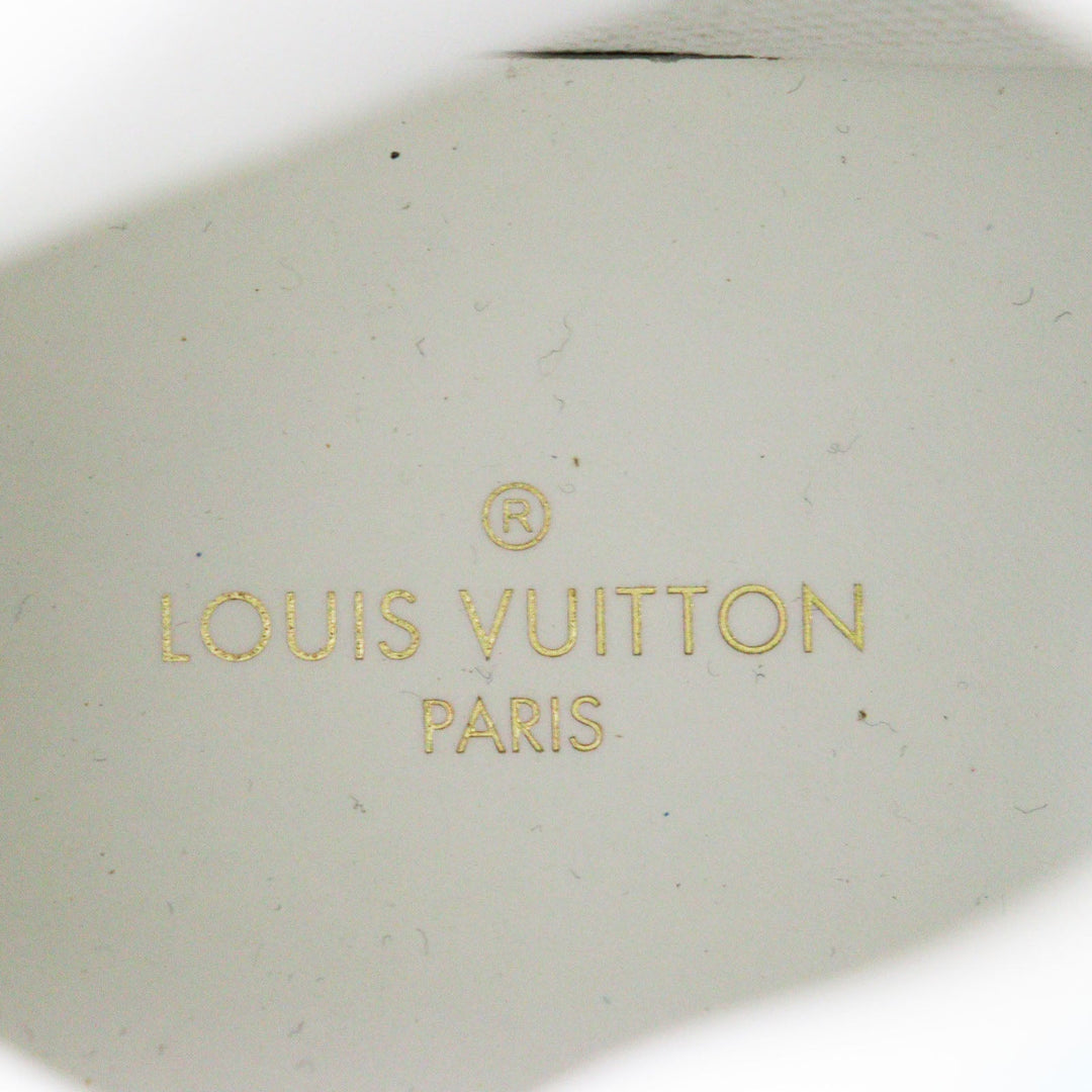 LOUIS VUITTON High cut sneakers Main: Leather blue Tattoo line mens 7 Used Authentic