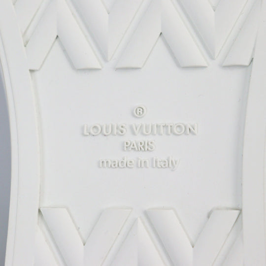 LOUIS VUITTON High cut sneakers Main: Leather blue Tattoo line mens 7 Used Authentic