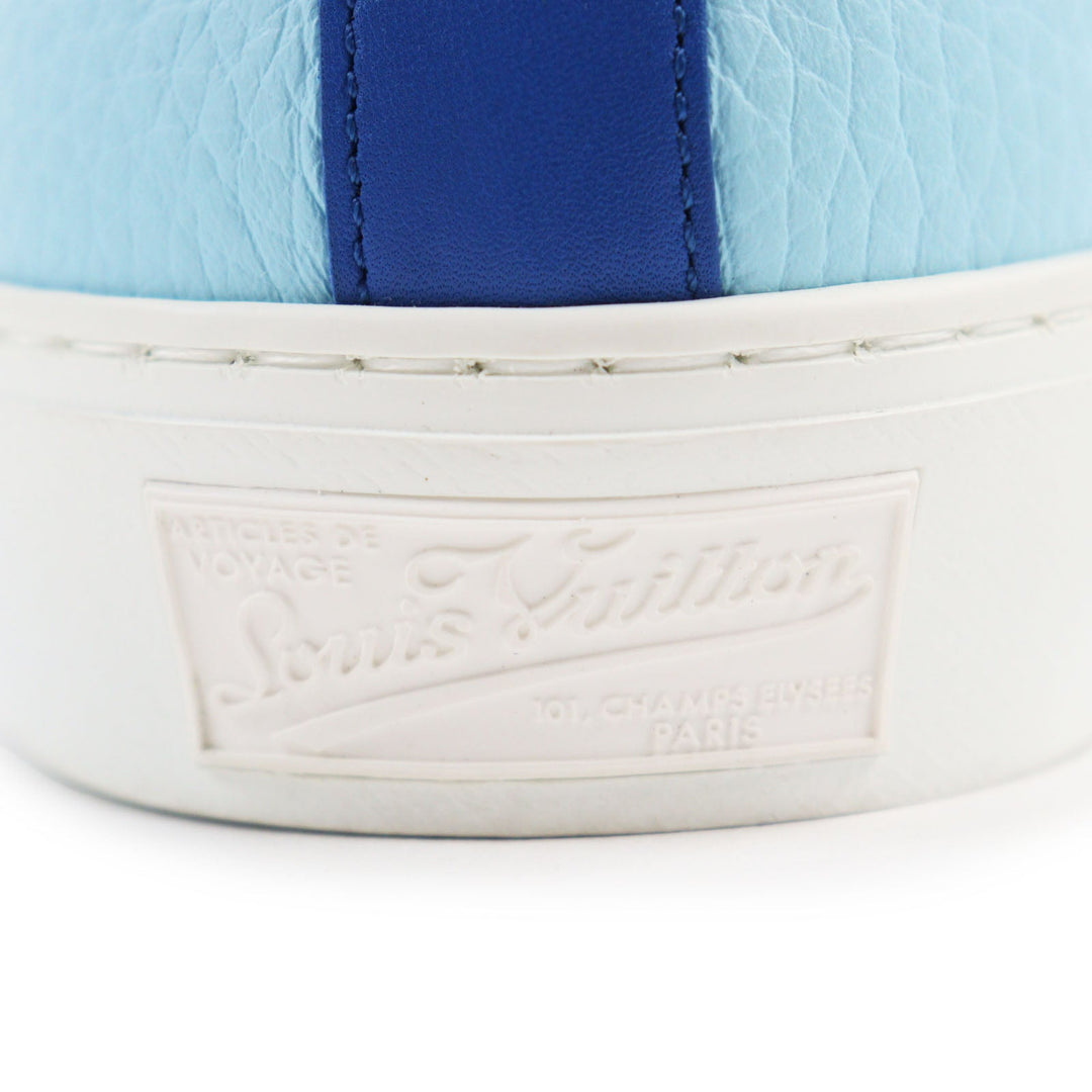 LOUIS VUITTON High cut sneakers Main: Leather blue Tattoo line mens 7 Used Authentic