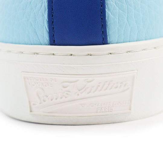 LOUIS VUITTON High cut sneakers Main: Leather blue Tattoo line mens 7 Used Authentic
