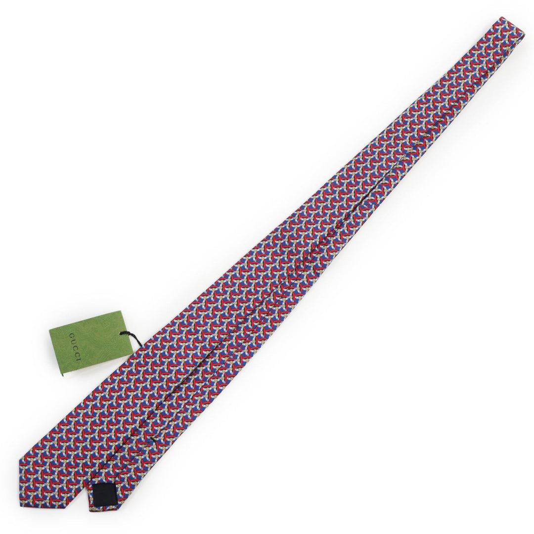 GUCCI tie 750484 Main: 100% silk, Lining: 60% cupra, Lining: 40% silk multicolor TIE GG BELTS 7.0 mens Used Authentic