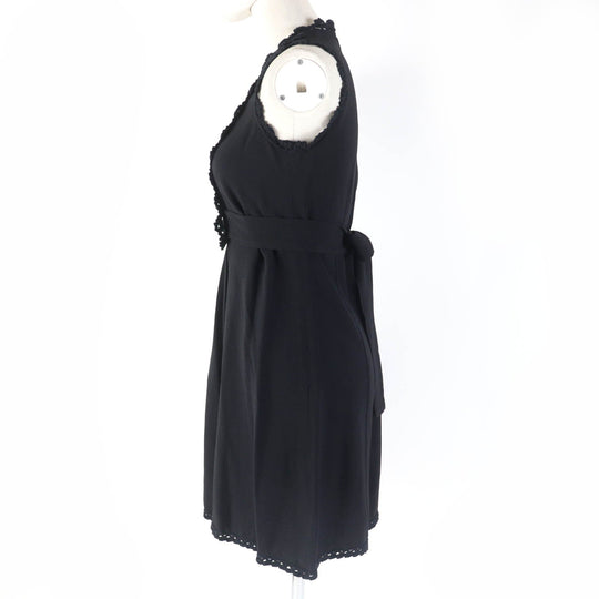 PRADA one piece Main: 57% acetate, Main: 43% rayon, Part: 100% cotton black Women 36 Used Authentic