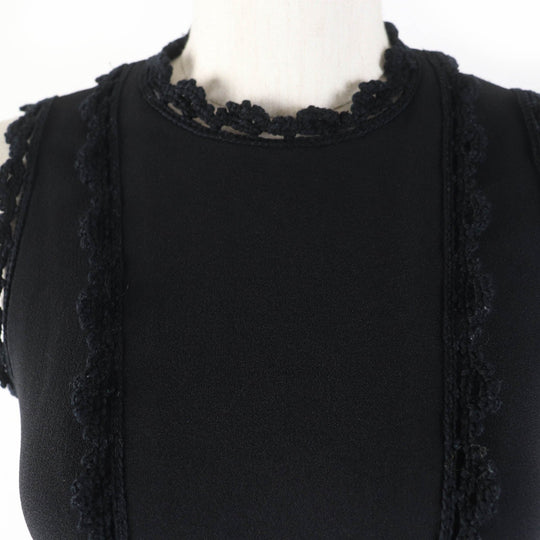 PRADA one piece Main: 57% acetate, Main: 43% rayon, Part: 100% cotton black Women 36 Used Authentic
