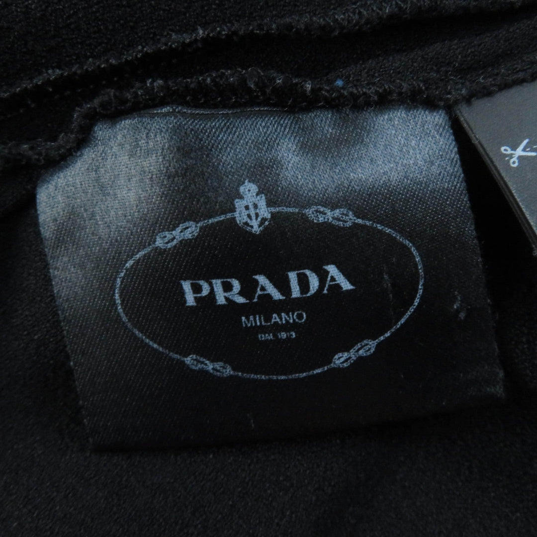 PRADA one piece Main: 57% acetate, Main: 43% rayon, Part: 100% cotton black Women 36 Used Authentic