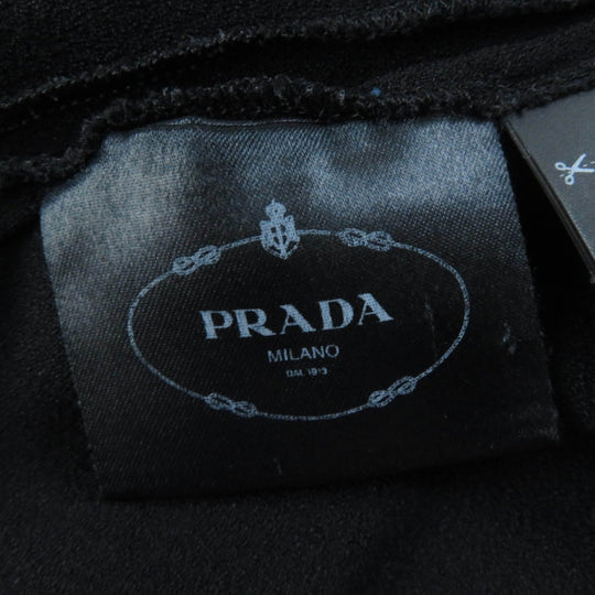 PRADA one piece Main: 57% acetate, Main: 43% rayon, Part: 100% cotton black Women 36 Used Authentic