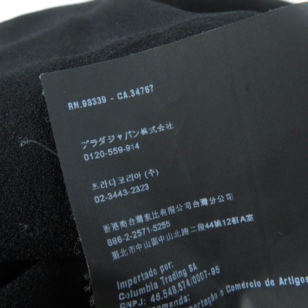 PRADA one piece Main: 57% acetate, Main: 43% rayon, Part: 100% cotton black Women 36 Used Authentic