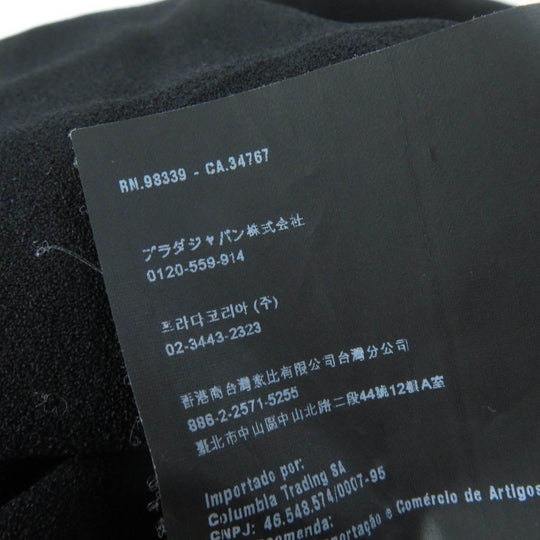 PRADA one piece Main: 57% acetate, Main: 43% rayon, Part: 100% cotton black Women 36 Used Authentic