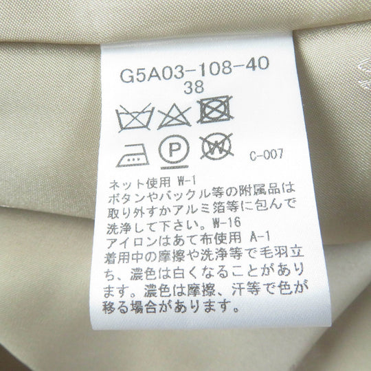 Mackintosh coat G5A03-108-40 Main: 100% cotton, Lining: 100% polyester, Part: 100% cupra light brown Women 38 Used Authentic
