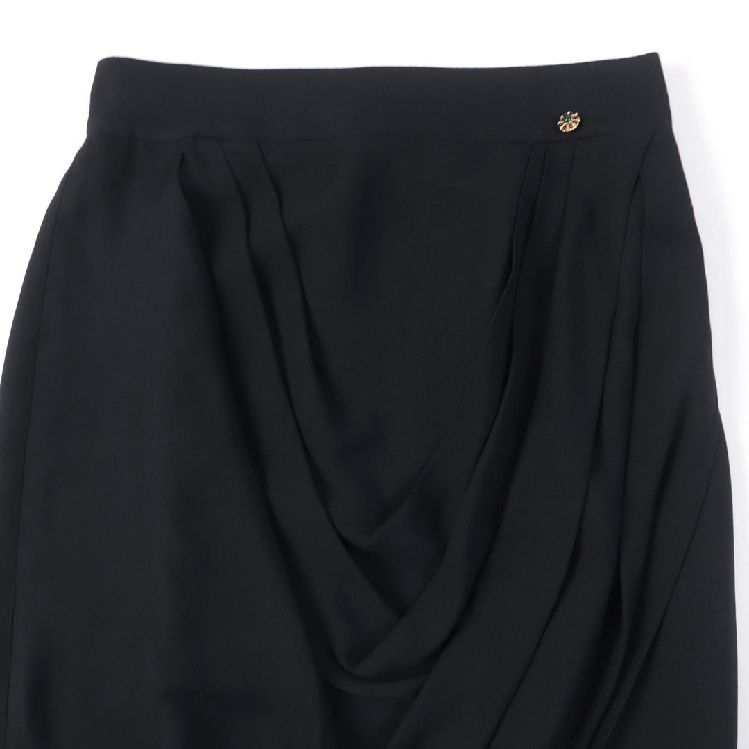 CHANEL Tight Skirt P43905V31200 Main: 100% silk, Lining: 100% silk black Women 40 Used Authentic