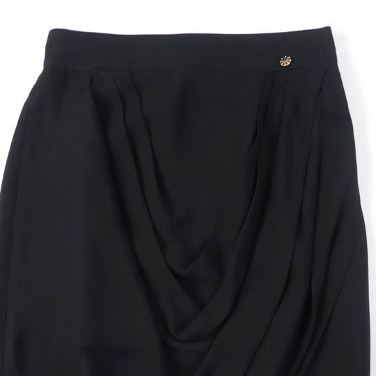 CHANEL Tight Skirt P43905V31200 Main: 100% silk, Lining: 100% silk black Women 40 Used Authentic
