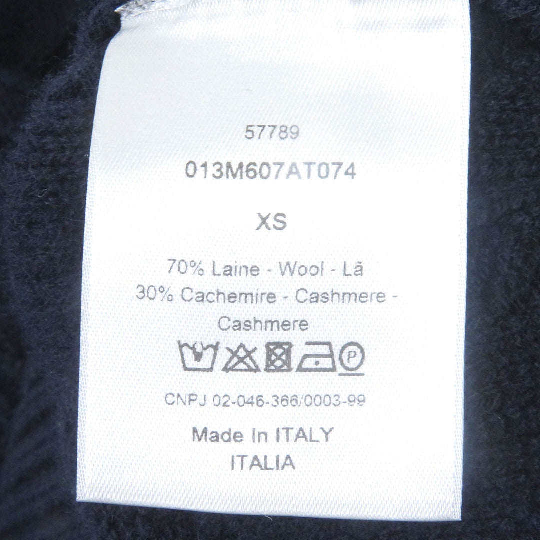 Dior HOMME sweater 013M607AT074 Outer material: 70% wool, Outer material: 30% cashmere Navy mens XS Used Authentic
