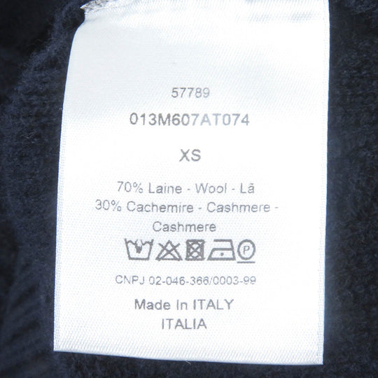Dior HOMME sweater 013M607AT074 Outer material: 70% wool, Outer material: 30% cashmere Navy mens XS Used Authentic