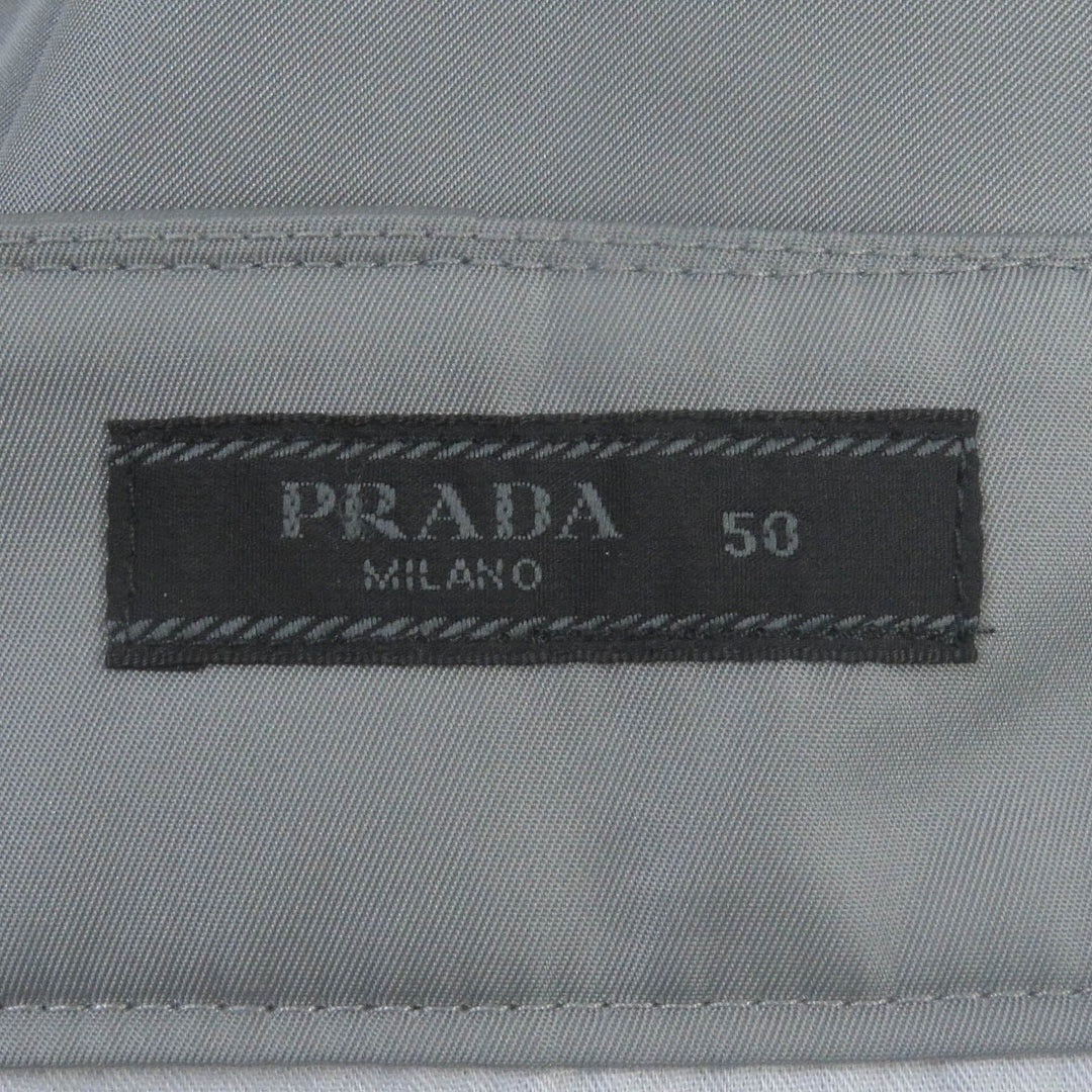 PRADA Shorts SPG32 Main: 100% recycled polyamide gray mens 50 Used Authentic