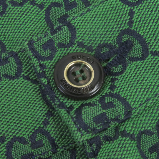 GUCCI Denim pants 623953 Main: 71% cotton, Main: 29% polyurethane, Part: Cowhide green mens 30 Used Authentic