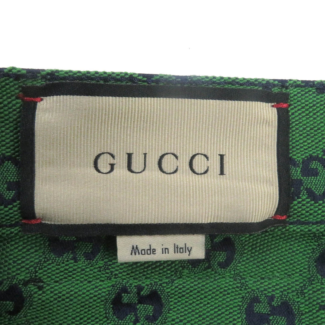 GUCCI Denim pants 623953 Main: 71% cotton, Main: 29% polyurethane, Part: Cowhide green mens 30 Used Authentic