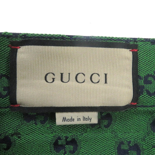 GUCCI Denim pants 623953 Main: 71% cotton, Main: 29% polyurethane, Part: Cowhide green mens 30 Used Authentic