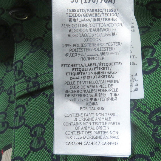 GUCCI Denim pants 623953 Main: 71% cotton, Main: 29% polyurethane, Part: Cowhide green mens 30 Used Authentic